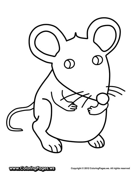 Mouse Coloring Pages Wecoloringpage Sketch Coloring Page