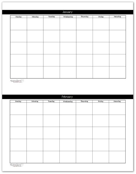 Free Printable Monthly Calendar Pages Example Calendar Printable