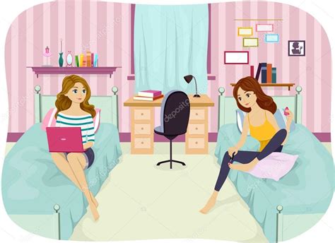 Female Roommates Stock Photo By Lenmdp