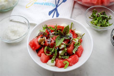 Watermelon Caprese Salad Baked Broiled And Basted
