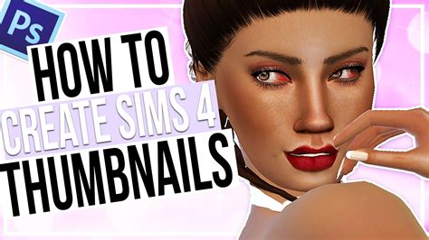 How To Create Sims 4 Thumbnails ° Photoshop Cs6 ° Youtube