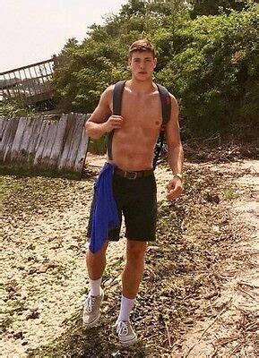 Shirtless Male Muscular Athletic Dude Hiking In Shorts Muscle Photo X C Ebay