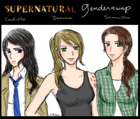 Supernatural Genderswap By Lemonpie Art On Deviantart Supernatural