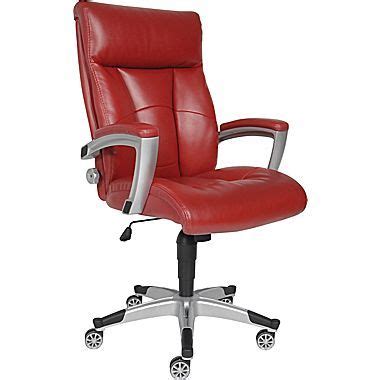 Find an affordable chair for your home office with amart furniture. Sealy Roma Leather Executive Chair, Red (9843G) | Chair ...