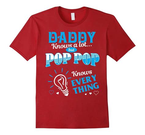 Grandpa Pop Pop T Shirt Pop Pop Knows Every Thing 4lvs