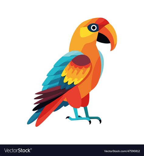 Colorful Macaw Design Royalty Free Vector Image