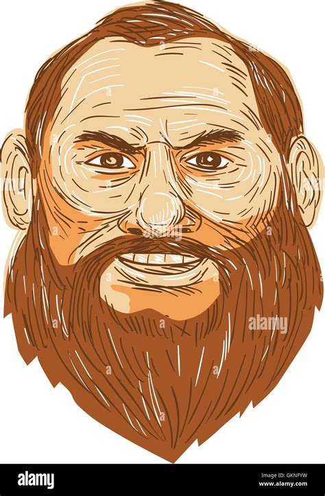 Goatee Bearded Man Stock Vector Images Alamy