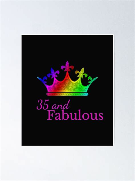 35 And Fabulous Queen 35th Years Old Birthday Celebration Ts