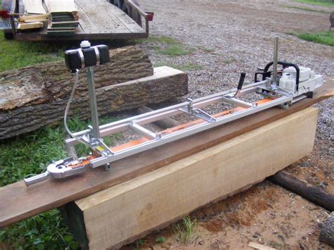 Oiler attached | Chainsaw mill, Chainsaw mill plans, Chainsaw