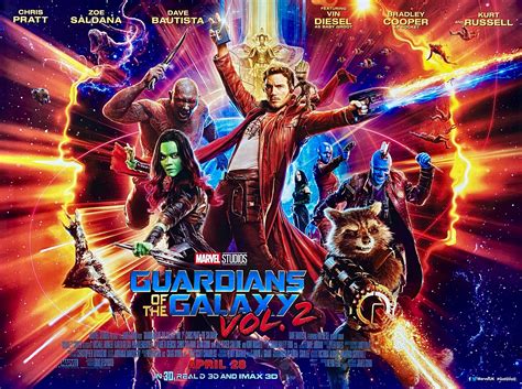 Original Guardians Of The Galaxy Vol 2 Movie Poster Chris Pratt