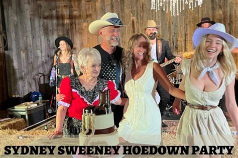 Sydney Sweeney Hoedown Party Of Her Mom Birthday