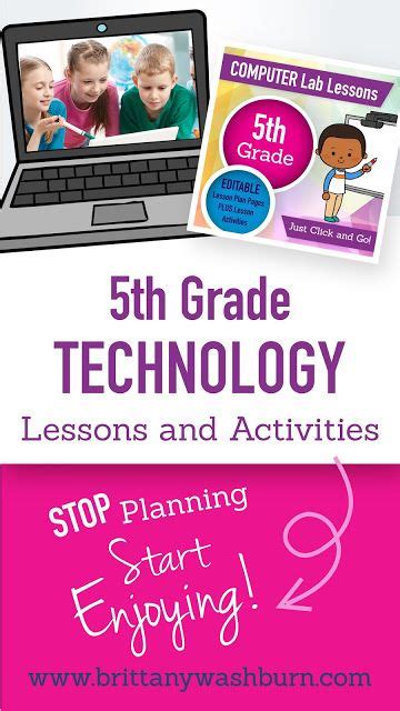 5th Grade Technology Lessons And Activities Technology Lessons Technology Lesson Technology