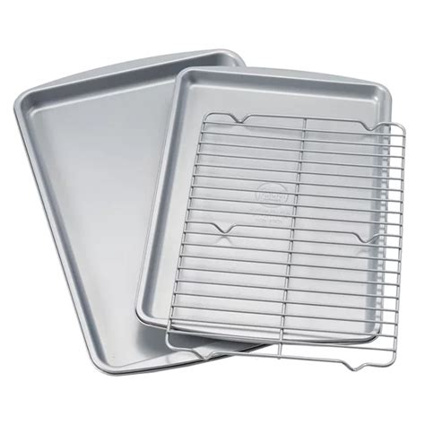 Food Network™ 3 Pc Nonstick Cookie Sheet Set With Cooling Rack