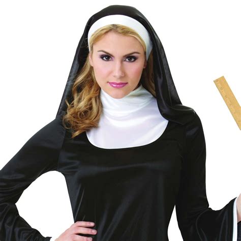 Blessed Babe Sexy Nun Act Costume Hen Party Sister Fancy Dress Outfit