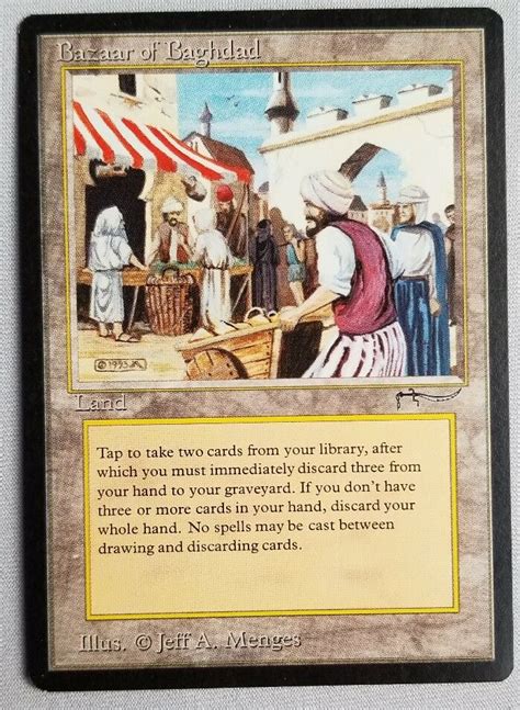 While some prices don't come anywhere near the most expensive mtg cards, it still might be a little steep for a brand new set. Vintage Magic | MTG Arabian Nights Bazaar of Baghdad | NM ...