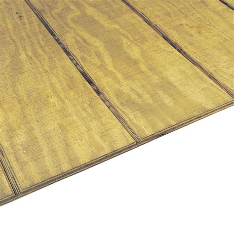 19 32 In X 4 Ft X 8 Ft T1 11 Oc Deco Pressure Treated Pine Plywood Sheathing 9380054 The