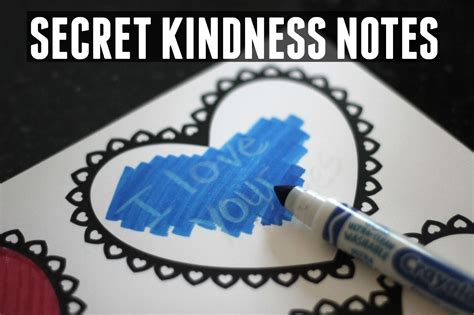 Toddler Approved Secret Kindness Notes