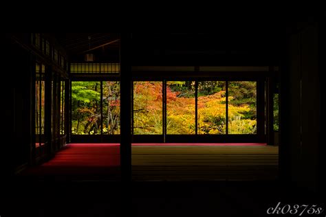 Wallpaper Autumn Red Leaves Japan Garden Landscape Temple