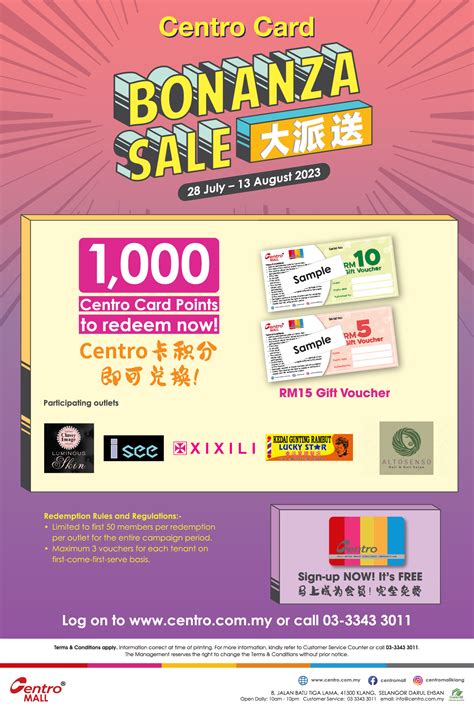 Centro Card Member Bonanza Sale Centro Properties Group Sdn Bhd