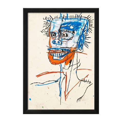Untitled Head Of Madman 1982 12w X 16h X 1d Basquiat Touch