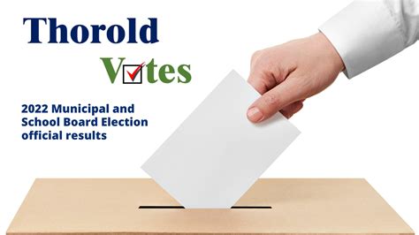 2022 Municipal And School Board Election Official Results City Of Thorold