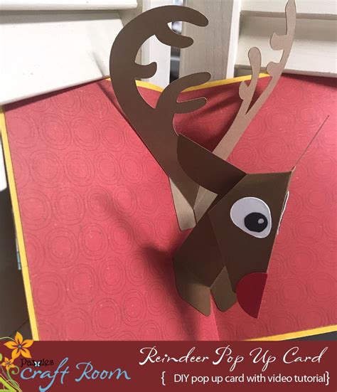12 Days Of Pop Ups Reindeer Pop Up Pazzles Craft Room Pop Up