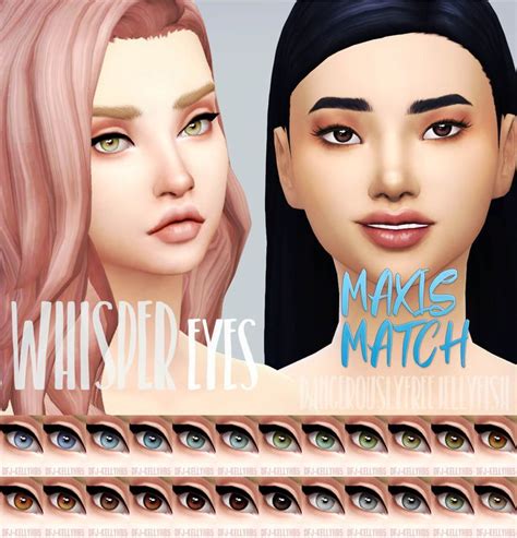 Sims 4 Maxis Match Whisper Eyes The Sims 4 Skin Sims