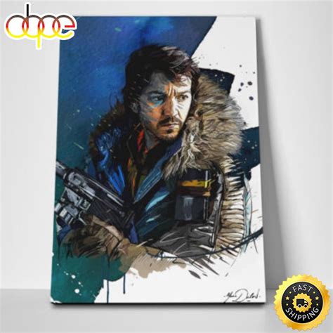 Star Wars Cassian Andor Signature Movie Poster Canvas