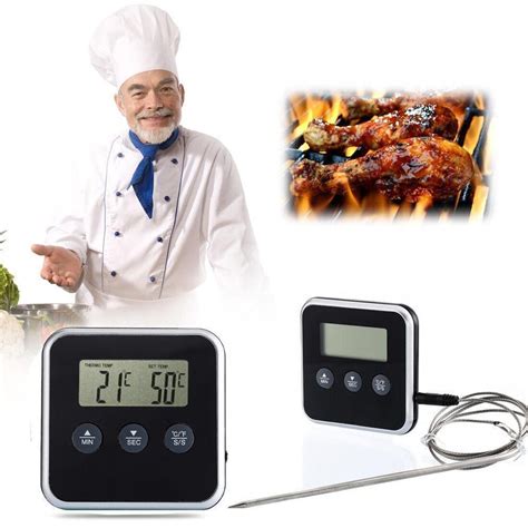 Digital Oven Thermometer Kitchen Cooking Food Meat Bbq Probe