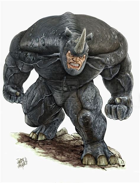Rhino Color By Orabich On Deviantart Marvel Rhino Comic Book