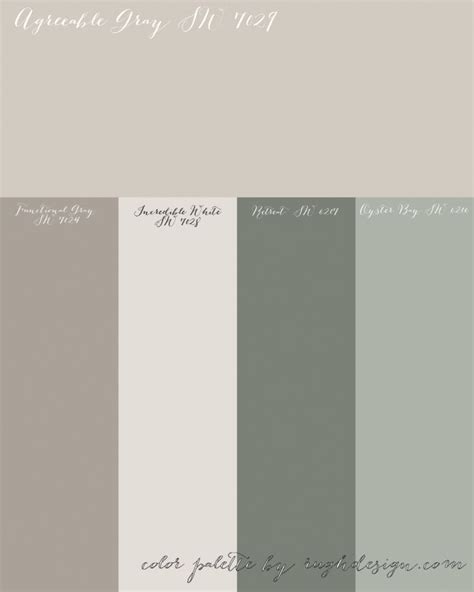 Agreeable Gray Sw 7029 With A Complementary Color Scheme Paint Color