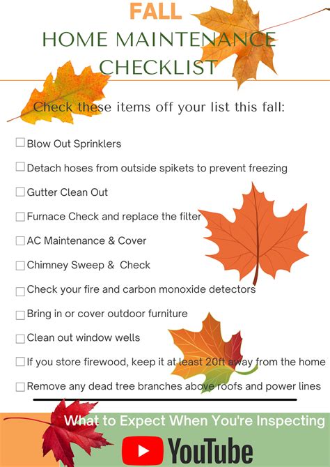 Homeowner Fall Maintenance Checklist Stephanie Zambo