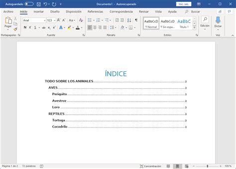 Como Hacer Indice Word Printable Templates Free