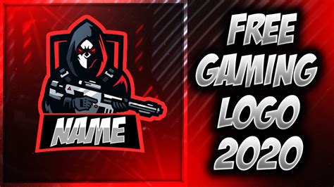 How To Make Gaming Logo In Photoshop 2020 Red Logo Free Youtube
