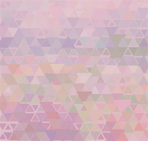 Delicate Pink Triangle Background Stock Vector Illustration Of