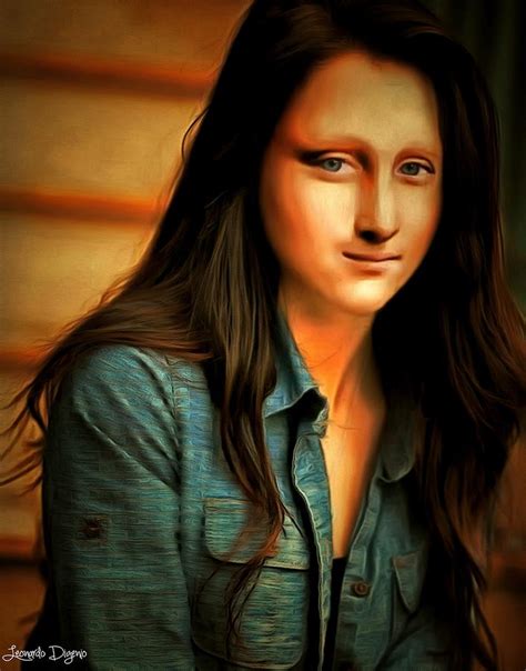Modern Mona Lisa Rembrandt Style Da Digital Art By