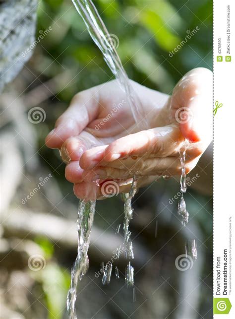 Pure Natural Water Source Stock Image Image Of Freshness 43789593