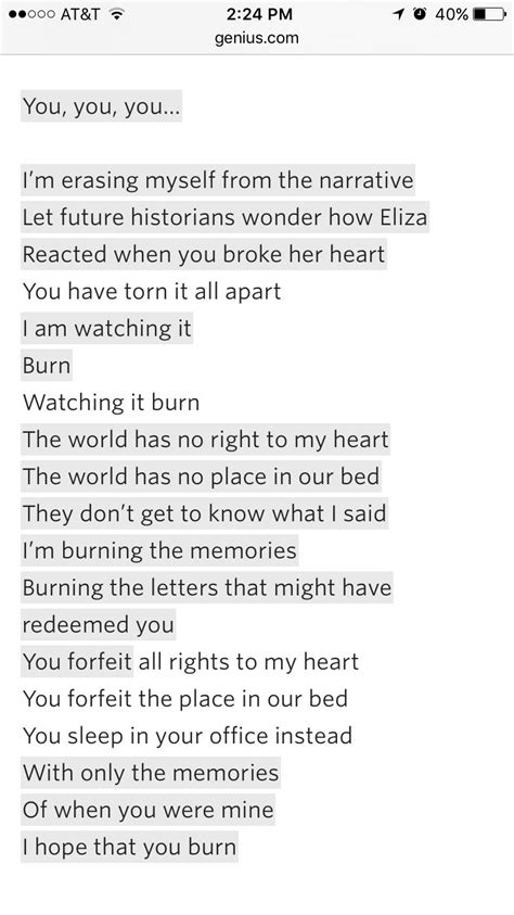 First Burn Hamilton Lyrics Lyricswalls