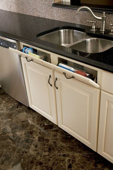 The kitchen is a busy place and it doesn't take much to turn it into a big mess. American Woodmark Cabinets, Exclusively at The Home Depot | Kitchen cabinets storage organizers ...
