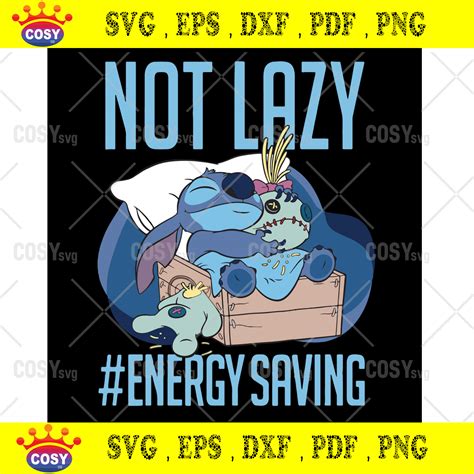 Lazy Stitch Svg Trending Svg Lazy Day Svg Energy Saving Svg