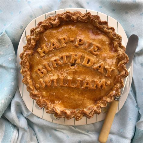 Large Happie Birthday Pork Pie Personalised By Brays Cottage Pork