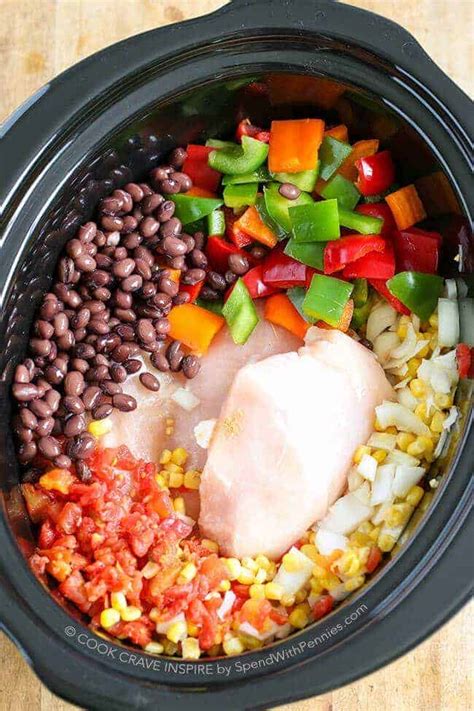 Using a slow cooker to cook meals offers a great meal. Slow Cooker Chicken Chili {Hearty & Healthy} - Spend With ...