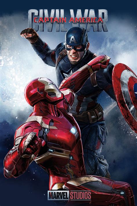 Крис эванс, роберт дауни мл., скарлетт йоханссон и др. Captain America: Civil War (2016) - Posters — The Movie ...