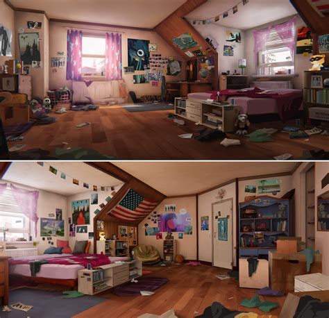 Chloes Room Concept Art Alternate Layout Life Is Strange Before