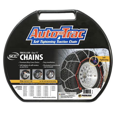Peerless Chain Autotrac Light Trucksuv Tire Chains 0232110
