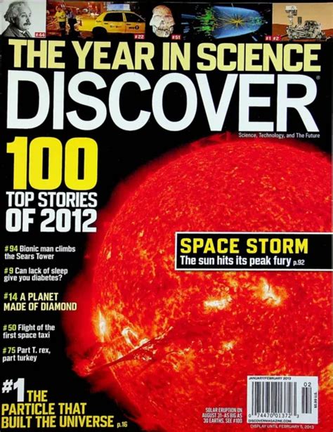 Discover Magazine Januaryfebruary 2013 Space Storm 100 Top Stories Of
