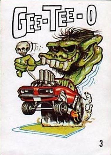 Odd Rods 3 A Jan 1969 Trading Card By Donruss Cartoon Car Drawing