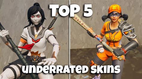 Top 5 Underrated Sweat Skins In Fortnite Youtube
