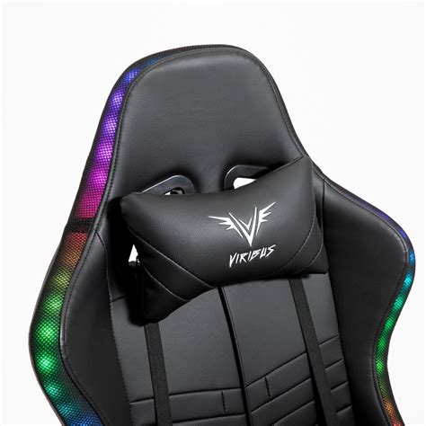 Viribus X1 Office Gaming Chair With 12 Colour Led Light Black Shop Designer Home Furnishings