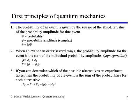First Principles Of Quantum Mechanics